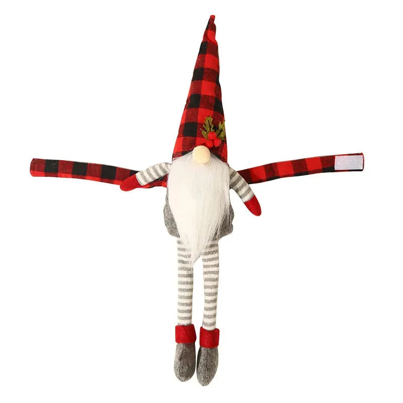 Christmas Decorations Couple Plaid Curtain Buckle - Bellarte Enchanté Christmas Decorations Couple Plaid Curtain Buckle